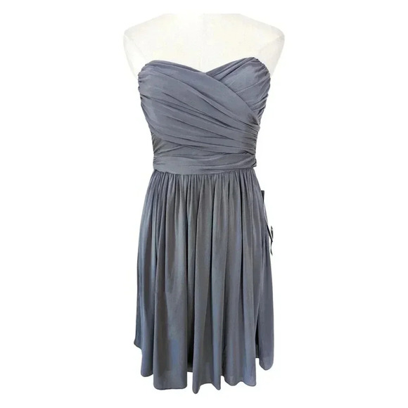 J. CREW NWT Arabelle Liquid Jersey Strapless Dress Size 8 - Picture 2 of 10